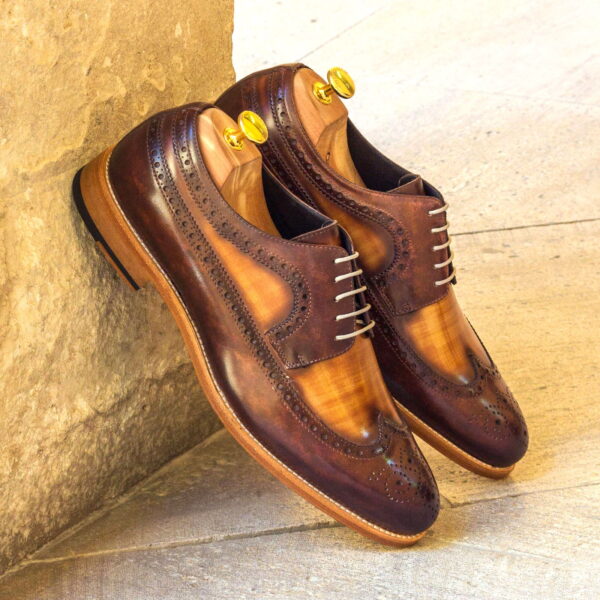  Luxury Handbags by you Hand Made Patina Longwing Blucher Shoe, view 4