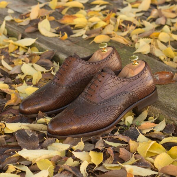  Luxury Handbags by you Mens Dress Full Brogue Shoe, view 4