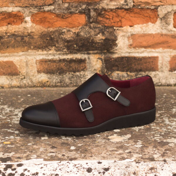  Luxury Handbags by you Burgundy Double Monk Shoe, view 4