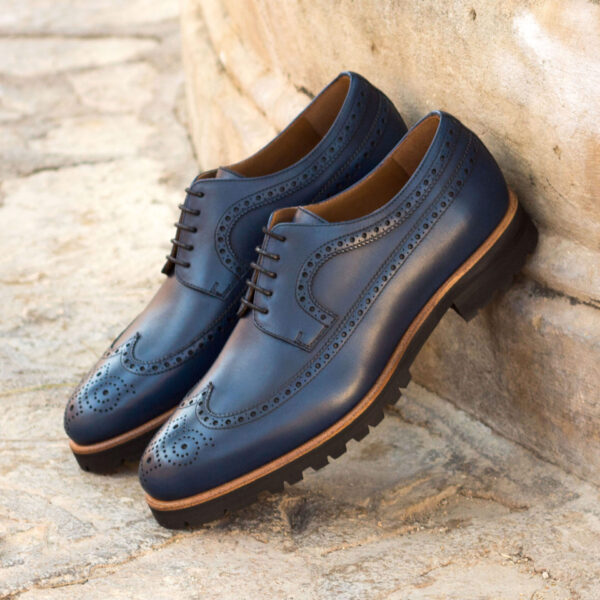  Luxury Handbags by you Mens Dress Longwing Blucher Shoe, view 4