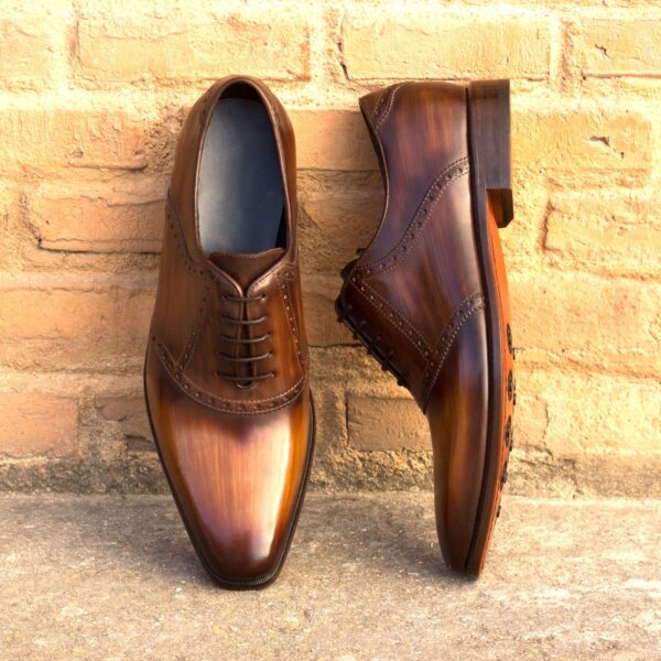  Luxury Handbags by you Hand Made Patina Saddle Shoe, view 4