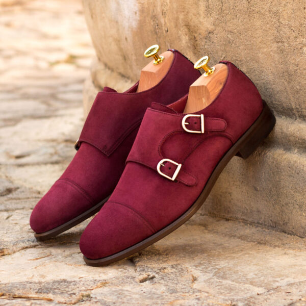  Luxury Handbags by you Burgundy Double Monk Shoe, view 4