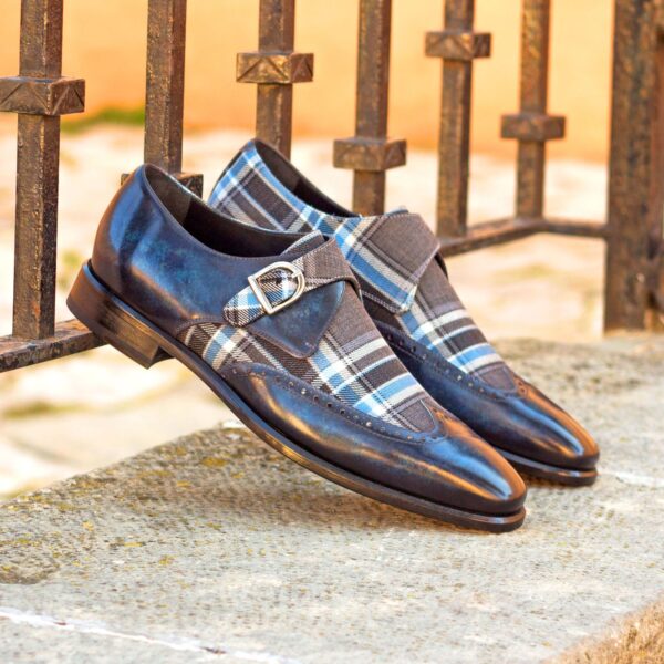 Luxury Handbags by you Gray Single Monk Shoe, view 4