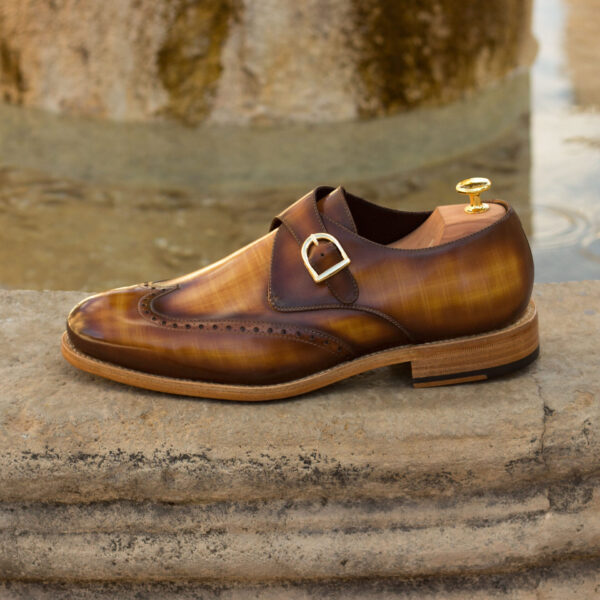  Luxury Handbags by you Brown Single Monk Shoe, view 4