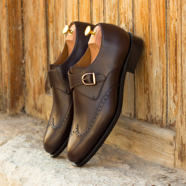  Luxury Handbags by you Brown Single Monk Shoe, view 4