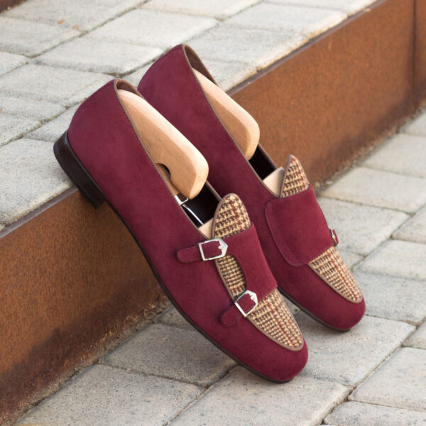  Luxury Handbags by you Burgundy Monk Slipper Shoe, view 4