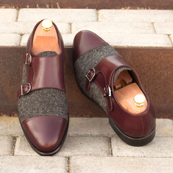 Luxury Handbags by you Gray Double Monk Shoe, view 4