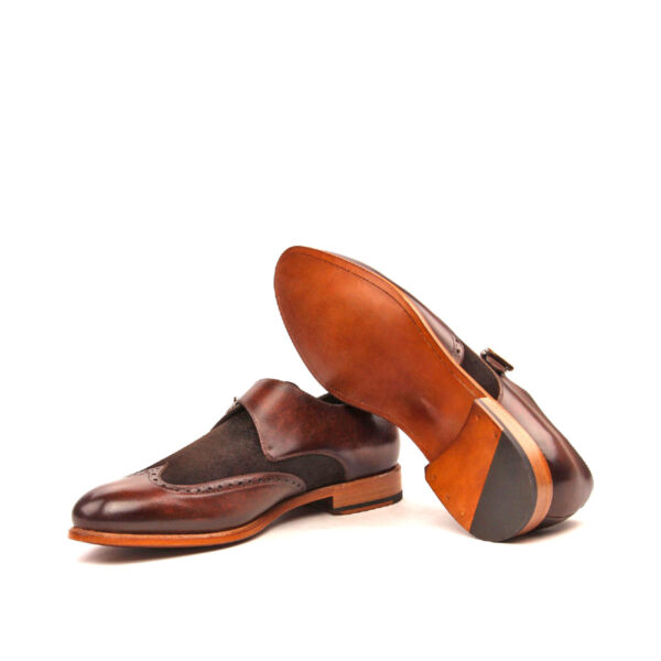  Luxury Handbags by you Brown Single Monk Shoe, view 3