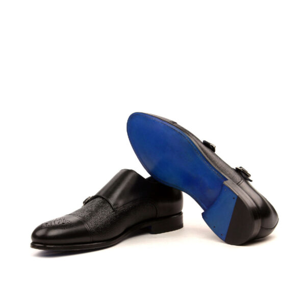  Luxury Handbags by you Black Double Monk Shoe, view 3