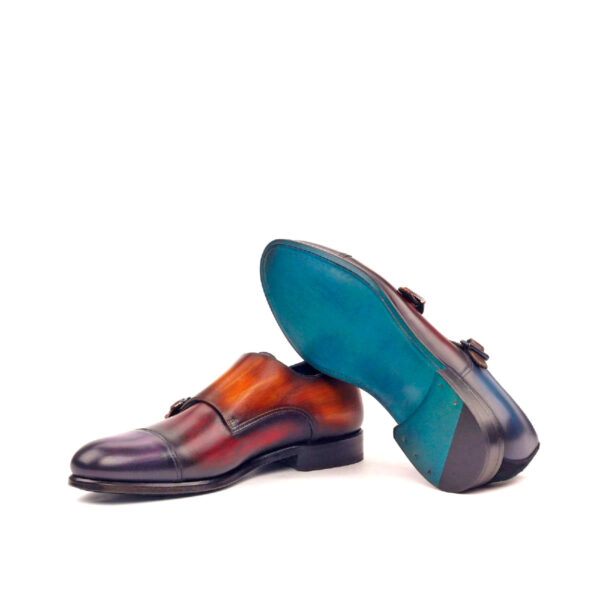  Luxury Handbags by you Green Double Monk Shoe, view 3