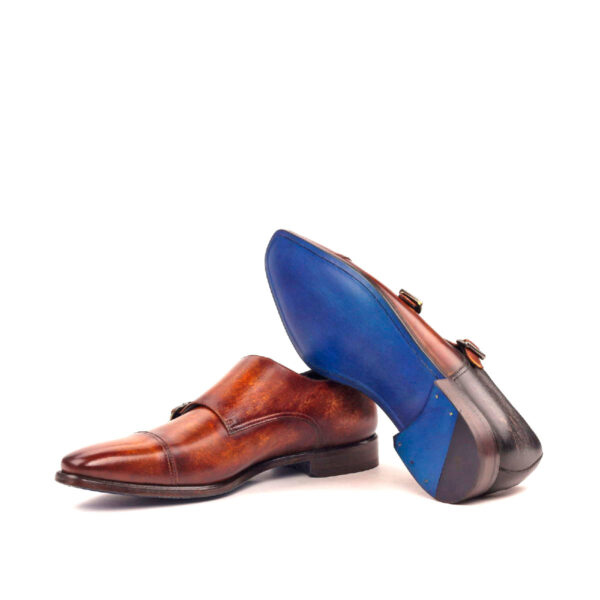  Luxury Handbags by you Gray Double Monk Shoe, view 3