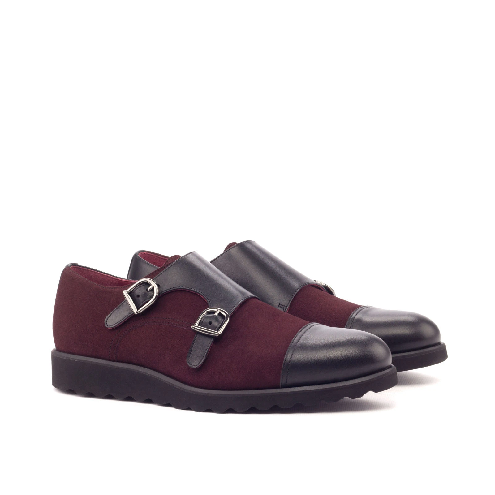 Burgundy Double Monk Shoe Burgundy Double Monk Shoe