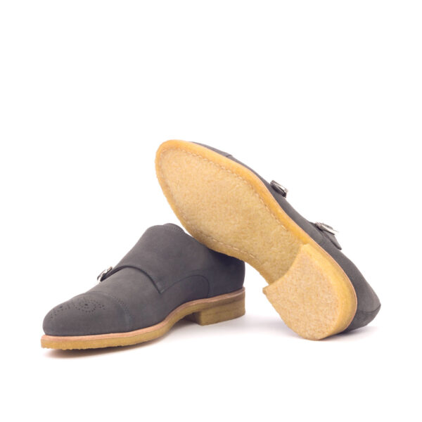  Luxury Handbags by you Gray Double Monk Shoe, view 3