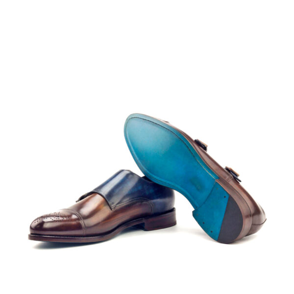  Luxury Handbags by you Blue Double Monk Shoe, view 3