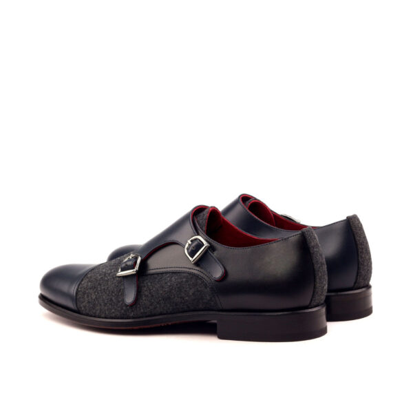  Luxury Handbags by you Gray Double Monk Shoe, view 2