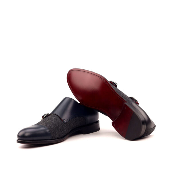 Luxury Handbags by you Gray Double Monk Shoe, view 3