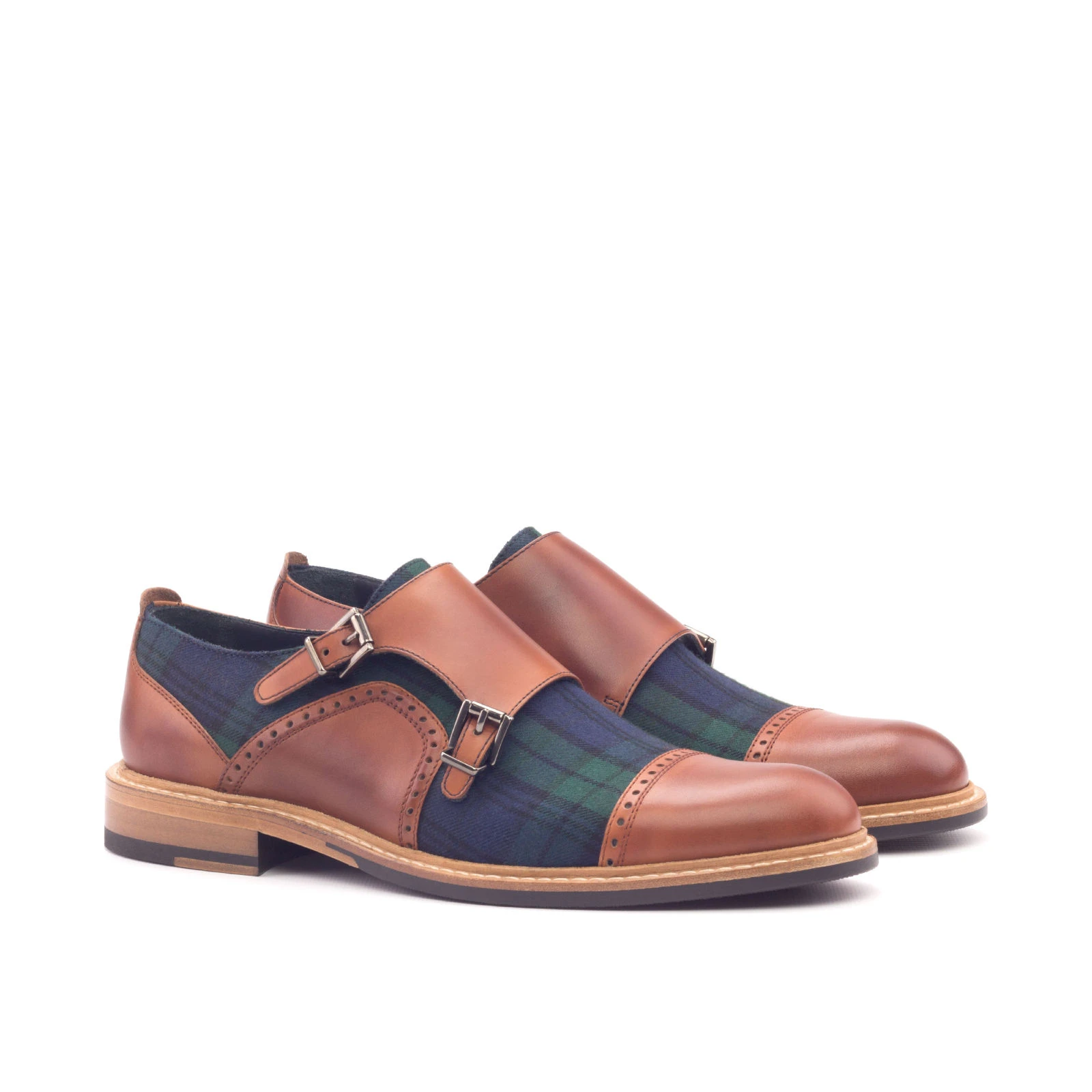 Brown monk strap shoes Brown monk strap shoes