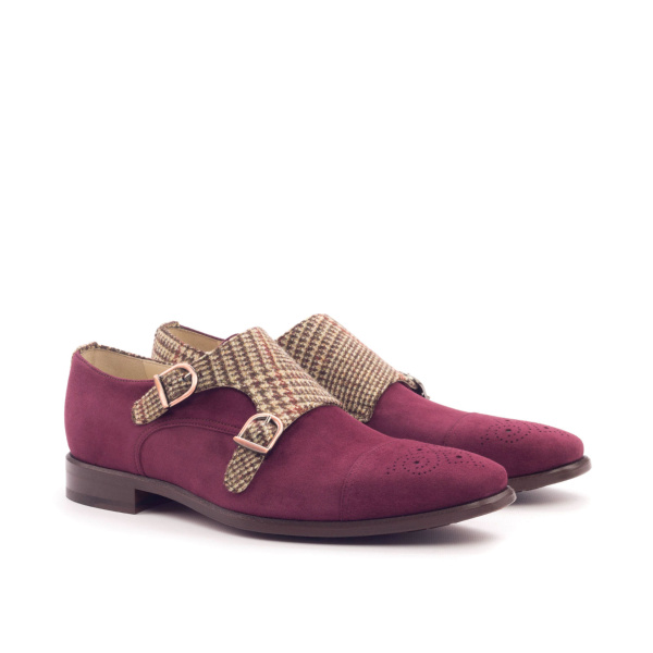 Brown Double Monk Shoe