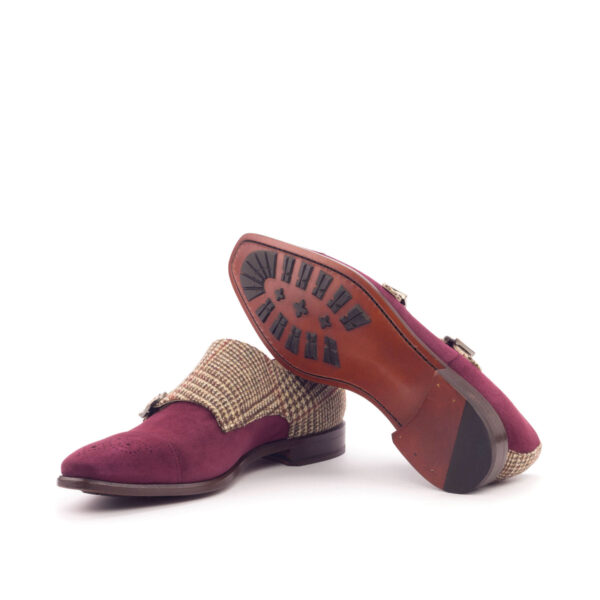  Luxury Handbags by you Burgundy Double Monk Shoe, view 3