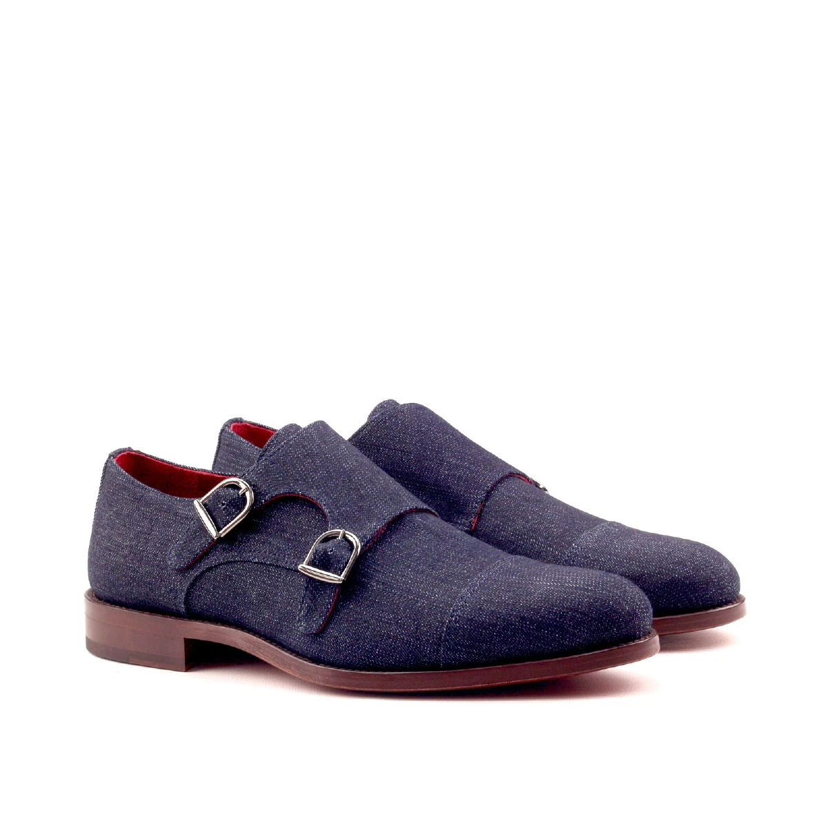 Blue Double Monk Shoe Blue Double Monk Shoe