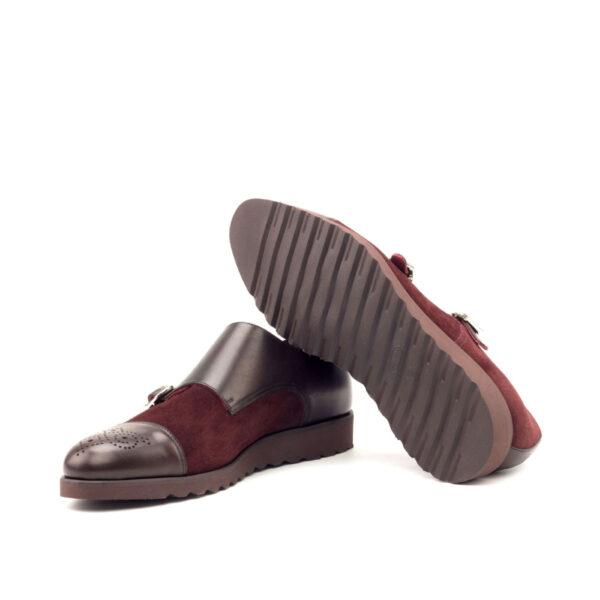  Luxury Handbags by you Burgundy Double Monk Shoe, view 3