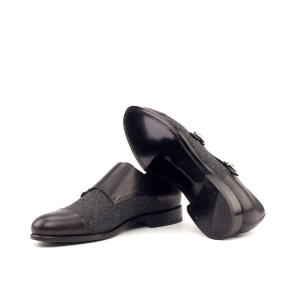  Luxury Handbags by you Gray Double Monk Shoe, view 3