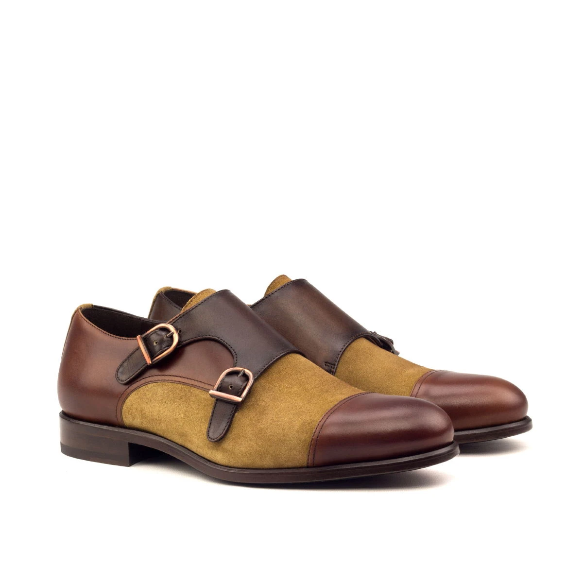 Brown Double Monk Shoe Brown Double Monk Shoe