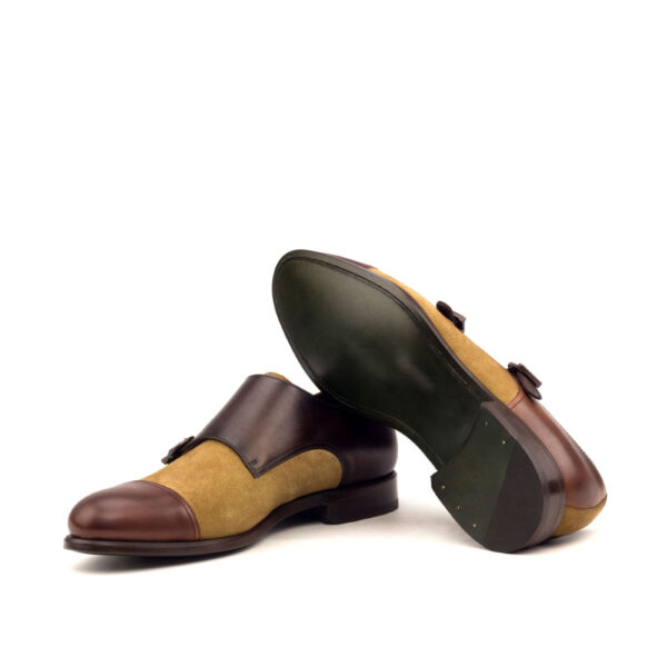  Luxury Handbags by you Brown Double Monk Shoe, view 3