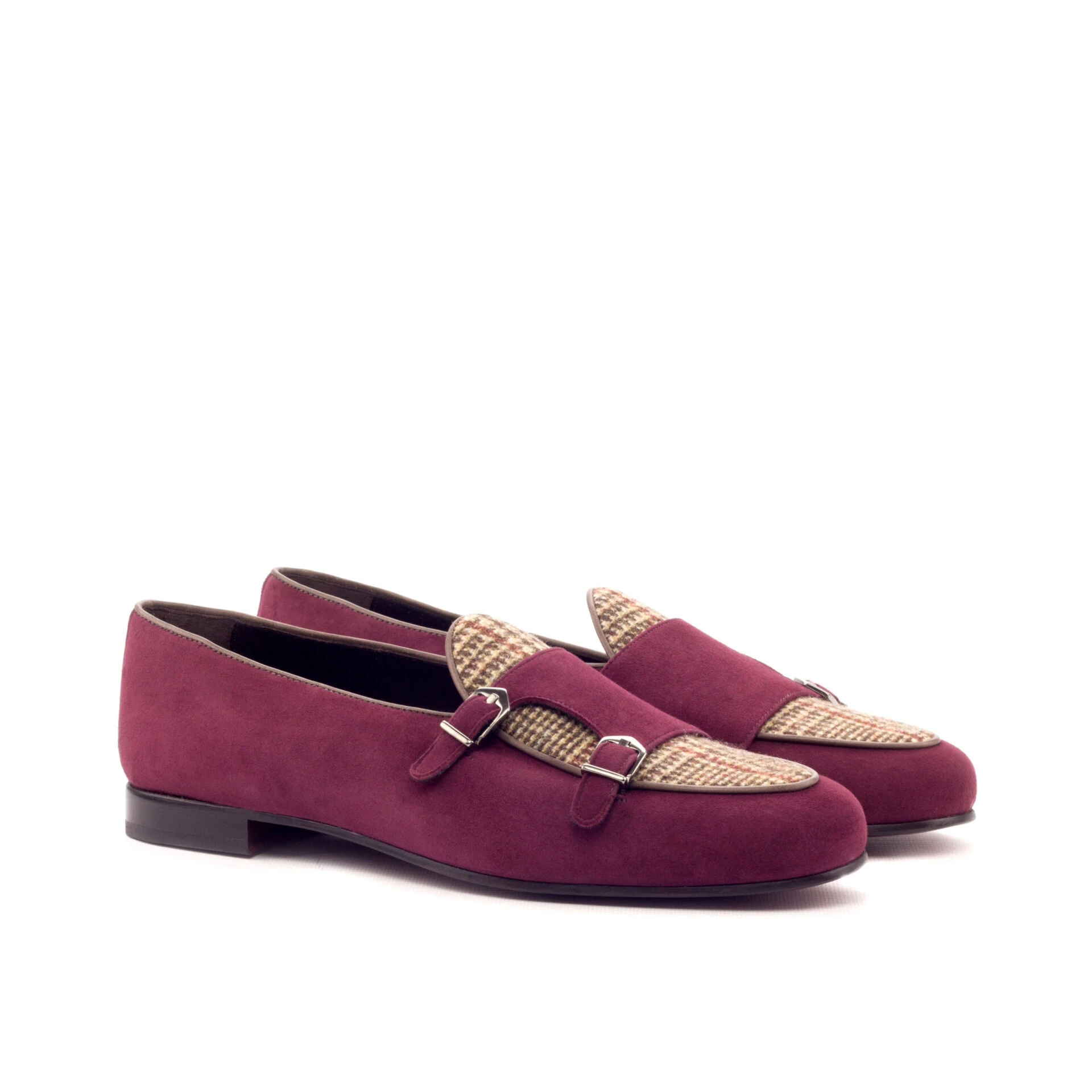 Burgundy Monk Slipper Shoe Burgundy Monk Slipper Shoe