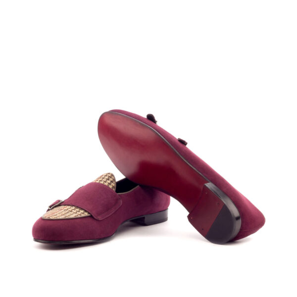  Luxury Handbags by you Burgundy Monk Slipper Shoe, view 3