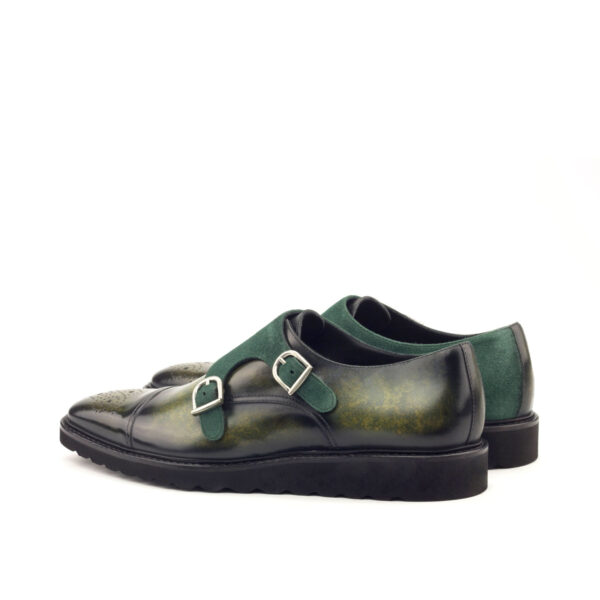  Luxury Handbags by you Green Double Monk Shoe, view 2
