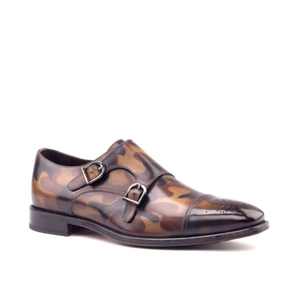  Luxury Handbags by you Brown Double Monk Shoe, view 2