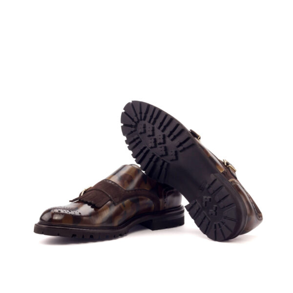  Luxury Handbags by you Hand Made Patina Kiltie Monk Strap Woman Shoe, view 3