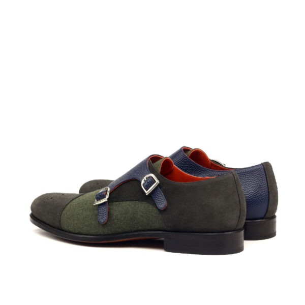  Luxury Handbags by you Green Double Monk Shoe, view 2