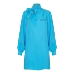 whyte11 (24) The Justify shift blue dress with neck tie Luxury Shoes