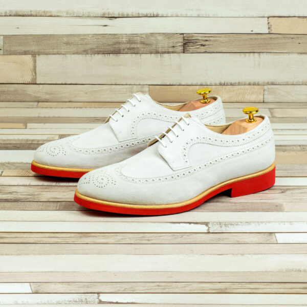  Luxury Handbags by you Mens Dress Longwing Blucher Shoe, view 4