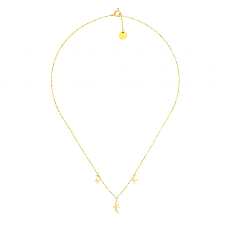 Birds necklace Jewelry gold plated Luxury Shoes 