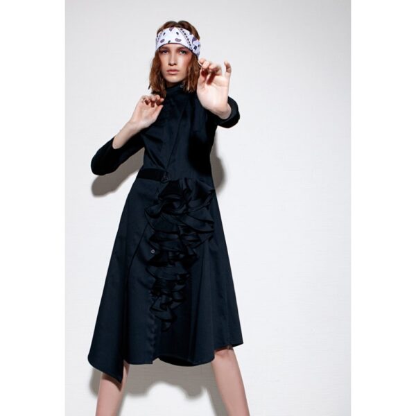 Talented Asymmetric biker dress black, view 2