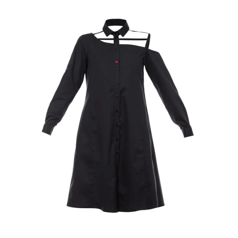 Asymmetric blazer dress black – 34   Luxury Shoes 