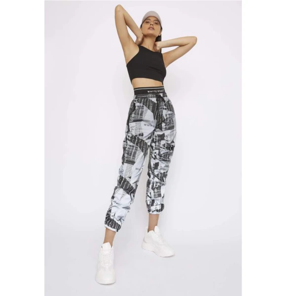 The turbulent holographic high waisted biker trouser – 6   Luxury Shoes 