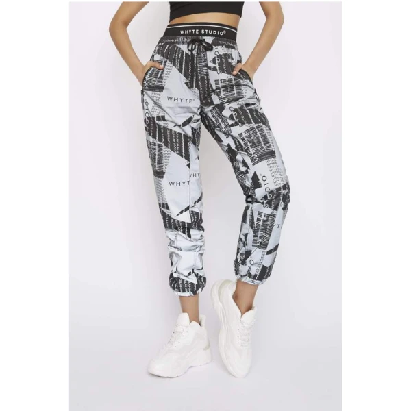 The turbulent holographic high waisted biker trouser – 6   Luxury Shoes 