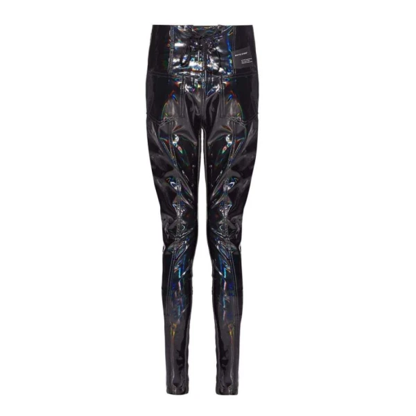 The turbulent holographic high waisted biker trouser – 6   Luxury Shoes 