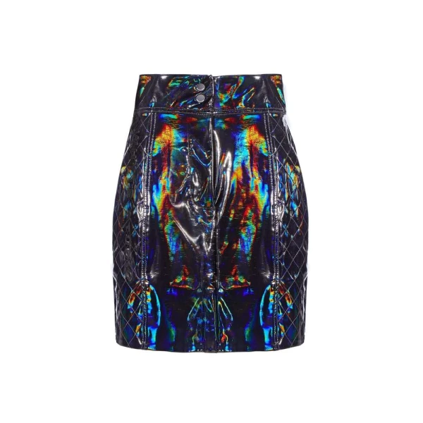 The turbulent holographic high waisted biker trouser – 6   Luxury Shoes 