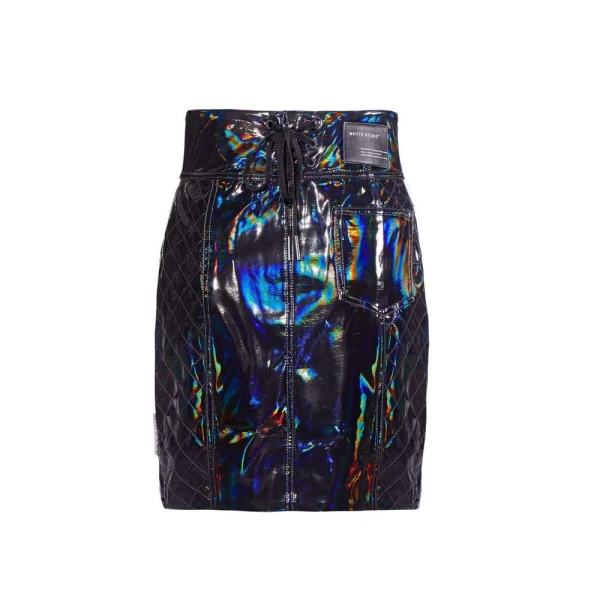 The turbulent holographic high waisted biker trouser – 6   Luxury Shoes 
