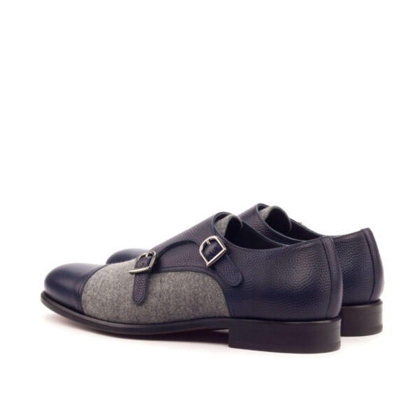  Luxury Handbags by you Gray Double Monk Shoe, view 2