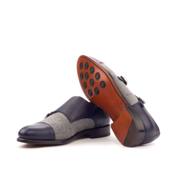  Luxury Handbags by you Gray Double Monk Shoe, view 3