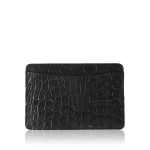 Black Crocodile Leather Cardholder Black Crocodile Leather Cardholder Men Bangkok Bootery Luxury Shoes 