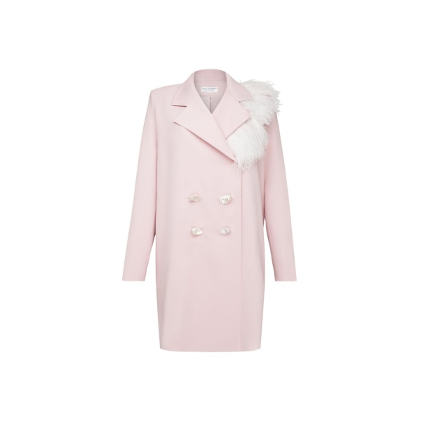 Pink Dress Pink Dress With Pearls And Feathers Clothing Apple Bodyshape Luxury Shoes 