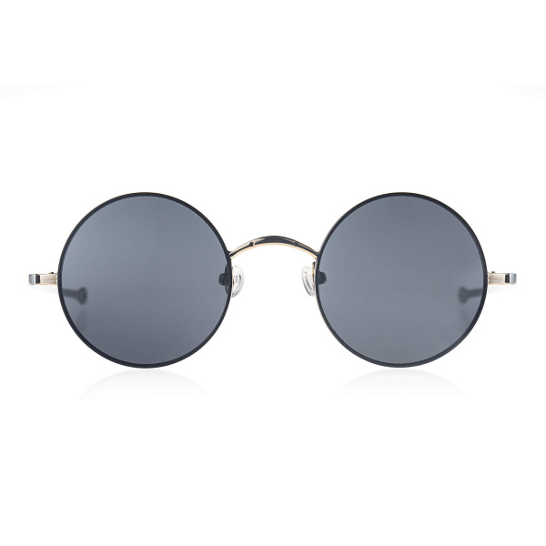 Neo-Ne men’s round black metal sunglasses Men Black Luxury Shoes 