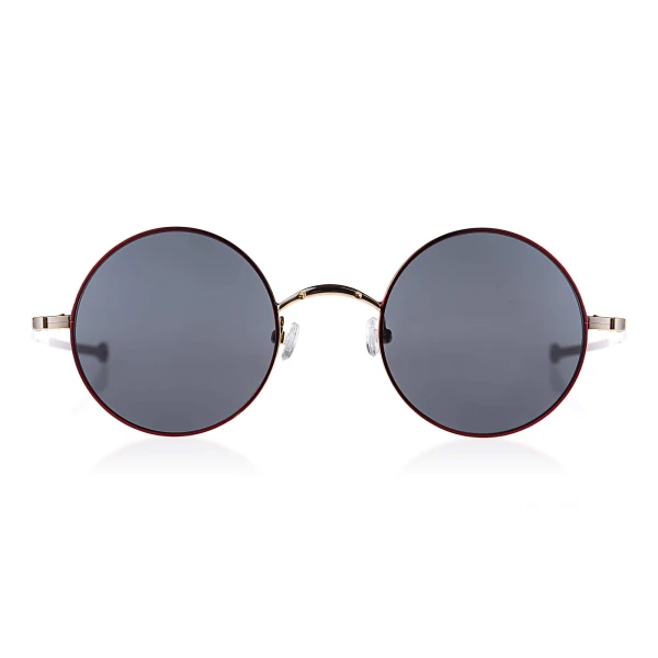 Neo-Ne women’s round red metal sunglasses Accessories Black Luxury Shoes 